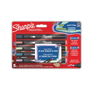 Sharpie Marker Bullet Ast Earth Pk5