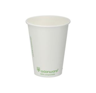 Sgl Wall Coffee Cup 12Oz Wht Pk1000