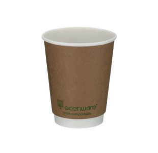 Dbl Wall Coffee Cup 8Oz Kraft Pk500