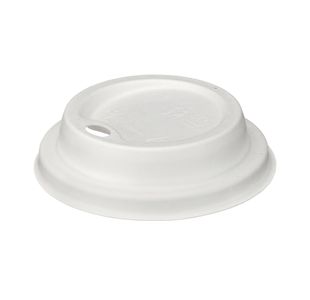 Moulded Fibre Lid 8Oz White Pk1000