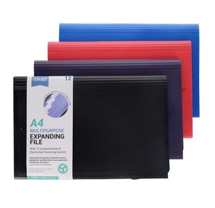 Concept A4 12 Pocket Expanding File - 4