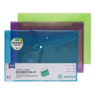 Concept Pkt.3 A3 Button Document Wallets