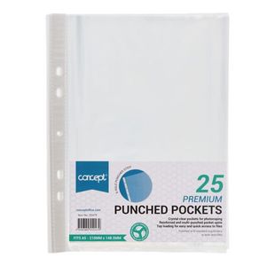 Concept Pkt.25 A5 Punched Pockets