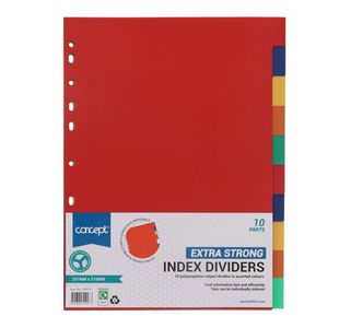 Concept Pp Extra Strong Index Dividers -