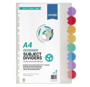 Concept A4 Round Tab Transparent Subject