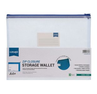 Concept A4+ Mesh Wallet - Clear