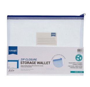 Concept A4+ Mesh Wallet - Clear