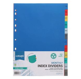 Concept A4 Pp Monthly Index Dividers - 1