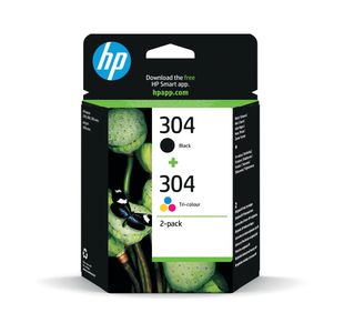 Hp 3Jb05Ae 304 Dual Pack Bk Tri Ink Cart