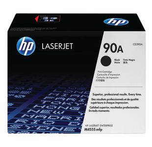 Hp Ce390A 90A Black Toner Cartridge