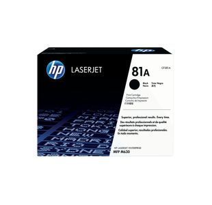 Hp Cf281A 81A Black Laserjet Toner Cart