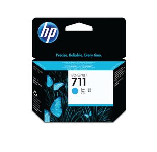 Hp Cz130A No 711 Cyan Ink Cartridge