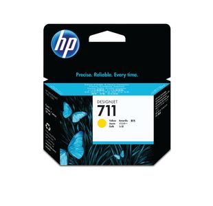 Hp Cz132A No 711 Yellow Ink Cartridge