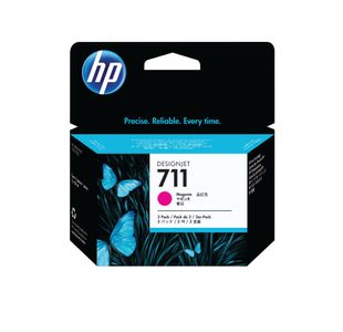 Hp Cz135A 711 3 Pack 29 Ml Magenta Ink