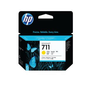 Hp Cz136A 711 3 Pack 29 Ml Yellow Ink