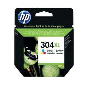 Hp N9K07Ae 304Xl Tri Color Ink Cartridge