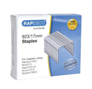 Rapesco 923 17Mm Galvnsd Stpls P1000