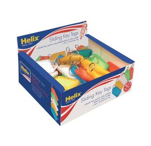 Medium Sliding Key Fobs Ast Pk50