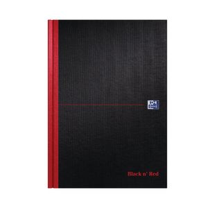 Black N Red Hb Ruled Notebook A4 Pk5