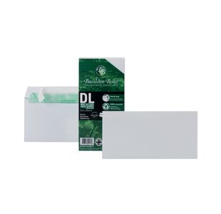 Basildon Dl Env Peel Seal Wht Pk100
