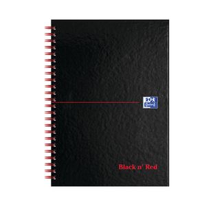 Black N Red Wire A-Z Notebook A5 Pk5