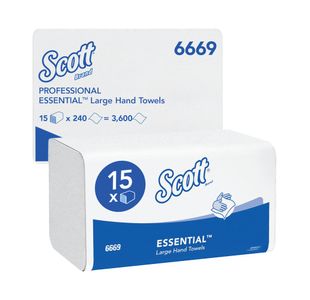 Z-Fold Paper Hand Towels Wht Pk15