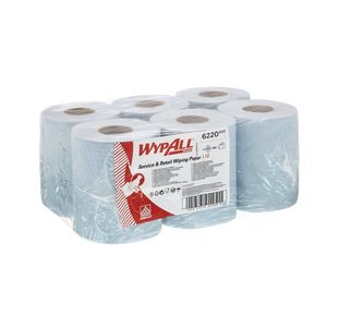 Wypall L10 Cf Roll 1Ply Blu Pk6 6220