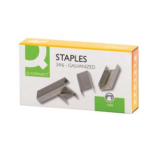 Q-Connect 24/6Mm Staples Pack 1000