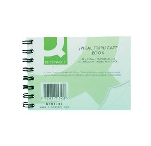 Q-Connect Wiro Bound Carbonless Bk