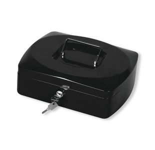 Q-Connect 10 Inch Black Cash Box