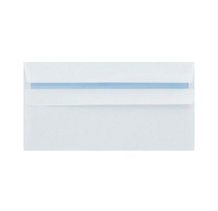 Q-Connect Dl Env Plain Plsl Wht P500