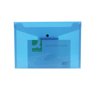 Q-Connect Doc Folder A4 Blue Pk12