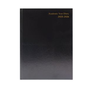 Acad Diary Dpp A5 Black 2025-2026