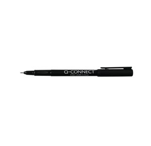 Q-Connect Finelnr Pen 0.4Mm Blk Pk10