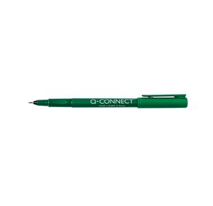 Q Connect Fineliner Pen 0.4 Grn Pk10