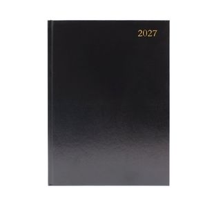 Desk Diary 2 Ppd A4 Black 2027