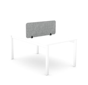 Desk Mtd Pet Screen 1190X400Mm Grey