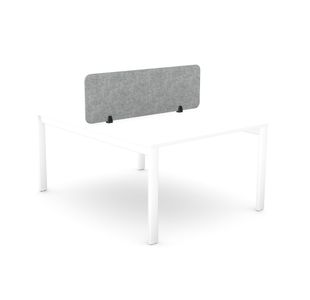 Desk Mtd Pet Screen 1390X400Mm Grey