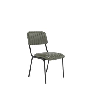 Culla Side Chair Pu Green/Black