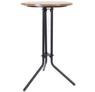 Trine Wooden Top High Table 1110Mm