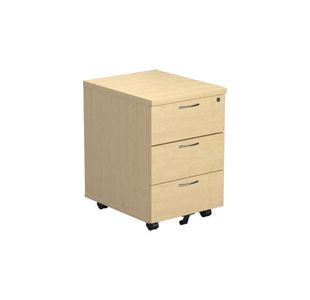 Jemini 3 Drw Mobile Pedestal Maple