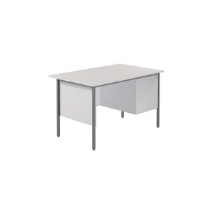 Modara Desk 2Drw Fxd Ped 1200Mm Wht