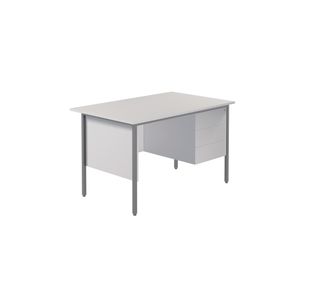 Modara Desk 3Drw Fxd Ped 1200Mm Wht