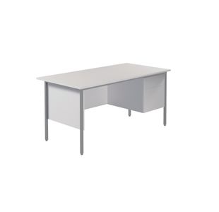 Modara Desk 2Drw Fxd Ped 1500Mm Wht