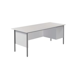 Modara Desk 2Drw Fxd Ped 1800Mm Wht