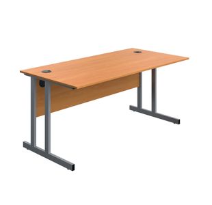 Modara Tu Rect Desk 1600Mm Bch/Slv