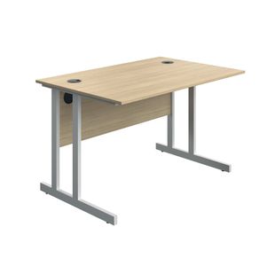 Modara Tu Rect Desk 1200Mm Oak/Wht