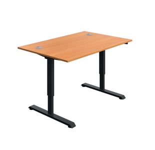 Modara Sm Sit/Stand Dsk 1200 Bch/Blk