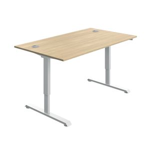 Modara Sm Sit/Stand Dsk 1400 Oak/Wht