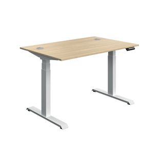 Modara Dm Sit/Stand Dsk 1200 Oak/Wht